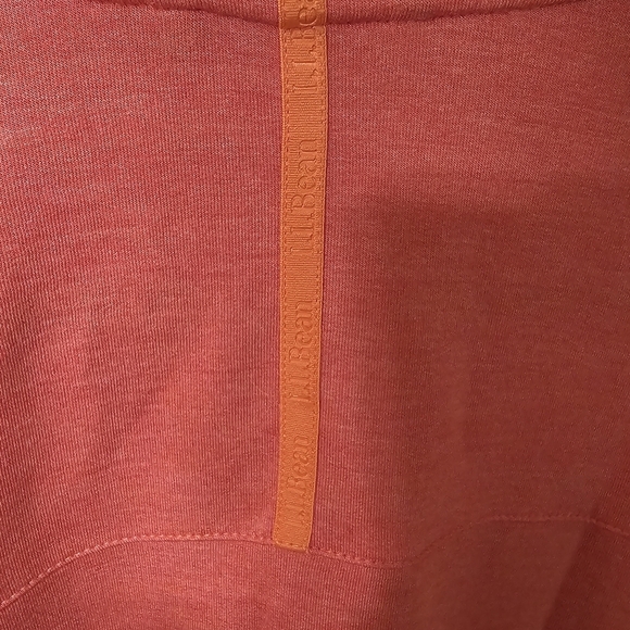 LL Bean Sweater Womens S SoftFlex Mock Neck Stretch Pullover Top Coral Red - Picture 9 of 10